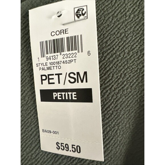 Bar III Petite Women's Sleeveless Crewneck Tie-Waist Jumpsuit Olive Green P/S - Picture 6 of 8